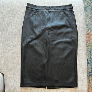 Pleather skirt.